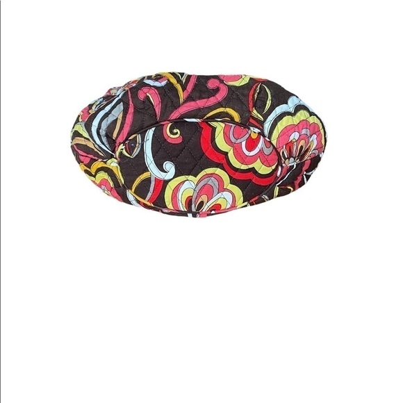 Vera Bradley Puccini Pattern Morgan Style Shoulder Bag Brown Pink Yellow White - Picture 8 of 14